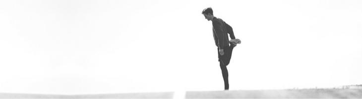 runner stretching